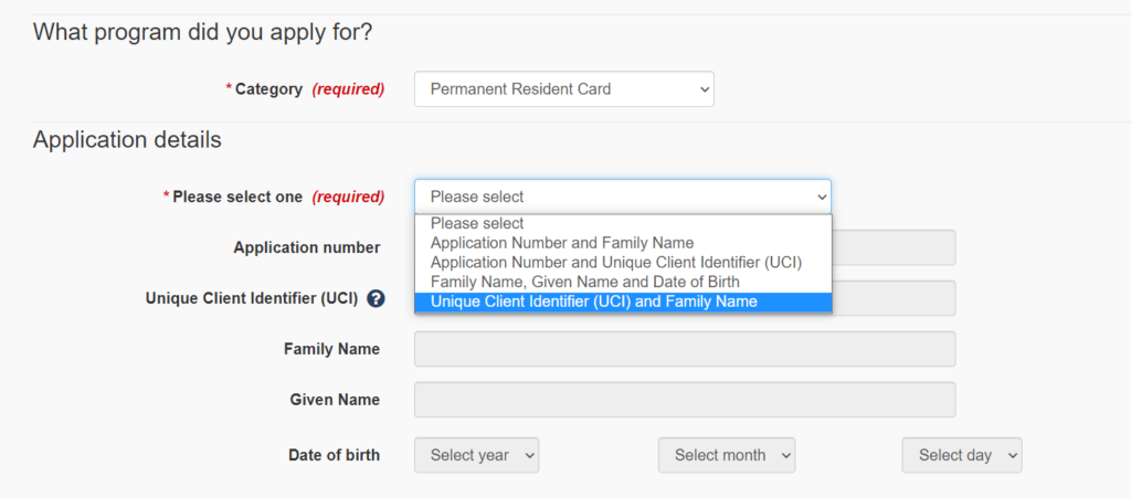 Unique Client Identifier (UCI) and Family Name